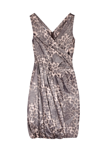 Leopard Print Wrap Top Dress by Moschino Cheap & Chic