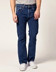Levi's 501 Stone Wash Straight Jeans