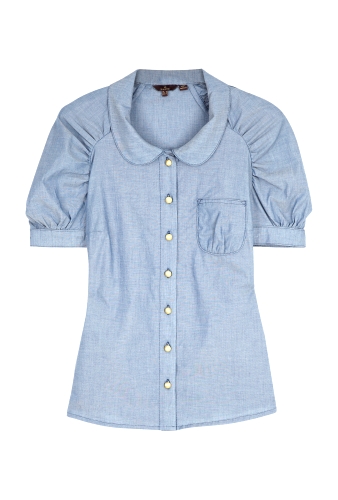 Light Blue Sofia Shirt by Mulberry