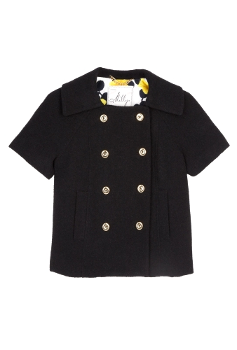 Light Boucle Button Jacket by Milly