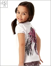Little ASOS Gothic Wings T-Shirt