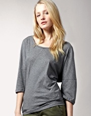 LnA Delta Dolman Sleeve Oversized T-Shirt