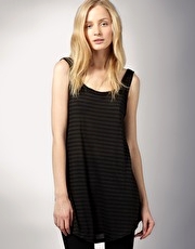 LnA Low Sling Back Tunic Top