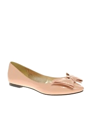 London Rebel Classic Pointed Bow Ballerina