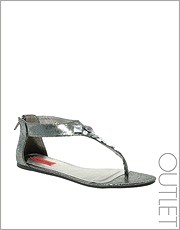 London Rebel Embellished Flip Flop