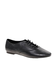 London Rebel Lace-Up Flat Shoes