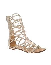 London Rebel Lace Up Gladiator Sandal