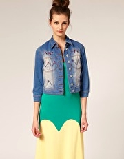 Louise Gray for ASOS Denim Bustier Jacket