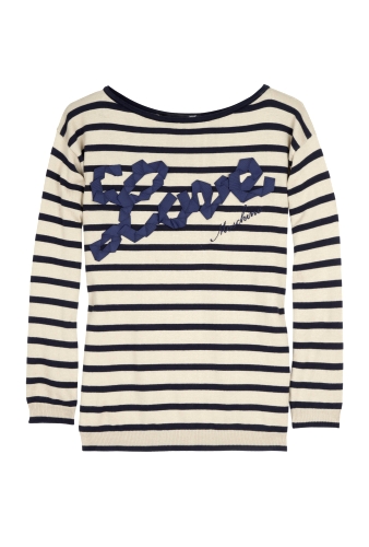 Love Striped Sweater by Love Moschino
