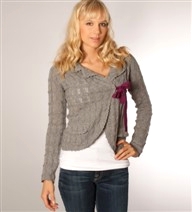 Lovely Knit Pointelle Cardigan #233A