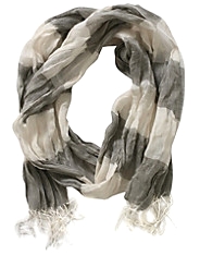 M Washed Striped Linen