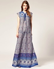 Maison Scotch Kaftan Maxi Dress
