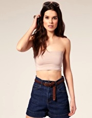 Mango Basic Crop Bandeau Top