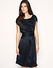 Mango Cornelli Trim Dress