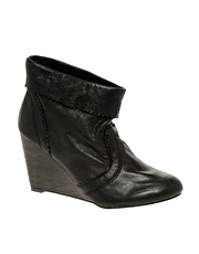 Mango Cunat C Cuffed Wedge Ankle Boots