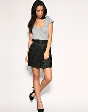 Mango Lame Skirt