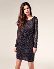 Mango Leopard Ruch Side Dress