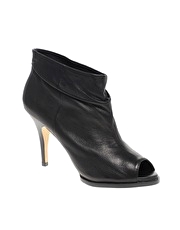 Mango Peep C Slouch Peep Toe ankle boot