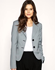 Mango Roll Sleeve Blazer