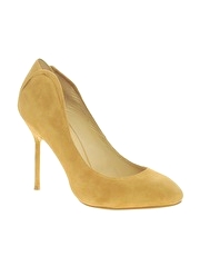 Mango Suede Scalloped Court Shoes
