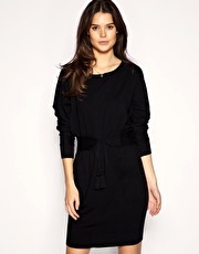 Mango Tassel Belted Dress