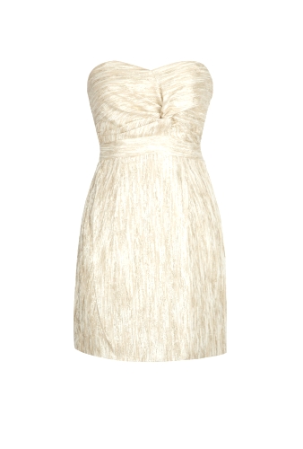 Mara Jaquard Strapless Dress by Tibi