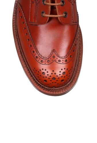 Marron Brown Brogue Stow Boots by Tricker's