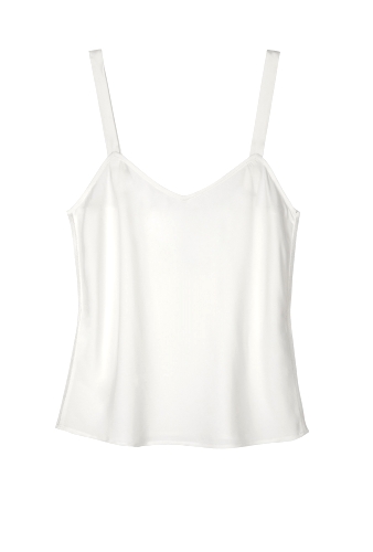 Matte White Silk Camisole by Sykes Silks