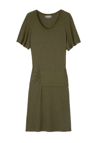 Melange Drop Waist Jersey Dress by McQ Alexander McQueen