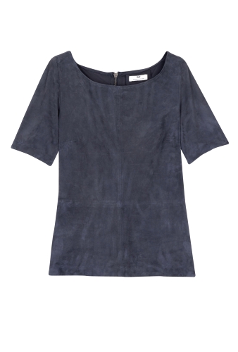 Mellow Navy Day Suede Top by Day Birger et Mikkelsen