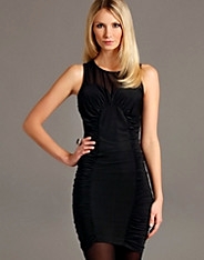 Mesh Jersey Dress