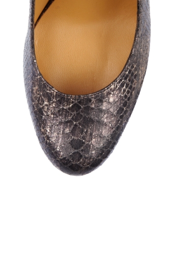 Metallic Antique Python Shoes by Kors by Michael Kors