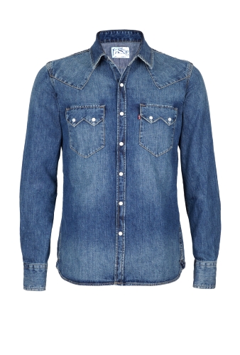 Mid Wash Denim Sawtooth Shirt by Levi's