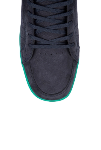 Midnight Nubuck Green Sole Russell Hightops by Clae