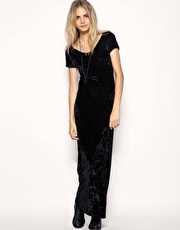 Minkpink Crushed Velvet Maxi Dress