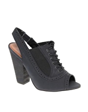 Miss KG Alana Peep Toe Lace Front Heeled Shoe