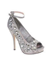 Miss KG Cupid Peep Toe Shoe With Jewelled Ankle Strap