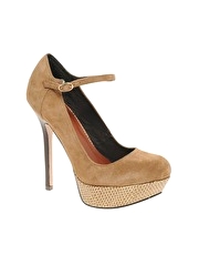 Miss KG Dahlia Platform Suede Court Shoes