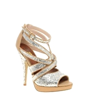 Miss KG Harajuku Sparkly Platform Strappy Sandal