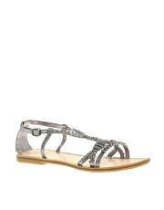 Miss KG Kaluha Jewelled Flat Sandal - 2