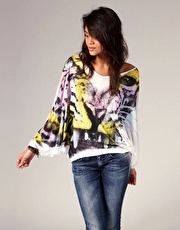 Miss Sixty T-Shirt With Jaguar Print