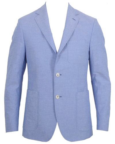 Morris Robert Cotton Kavaj Blue
