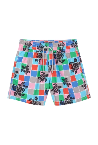 Multi Colour Block Turtle Swimshorts by Vilebrequin