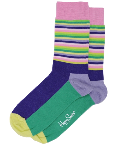 Multi Stripes Purple Green SH09 002