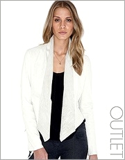 muubaa Tassel Detail Drape Leather Jacket