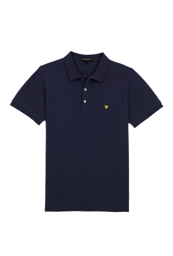 Navy Classic Mesh Polo by Lyle & Scott