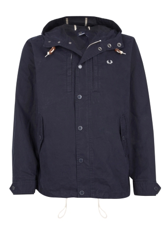 Navy Cotton Canvas Deck Jacket by Fred Perry