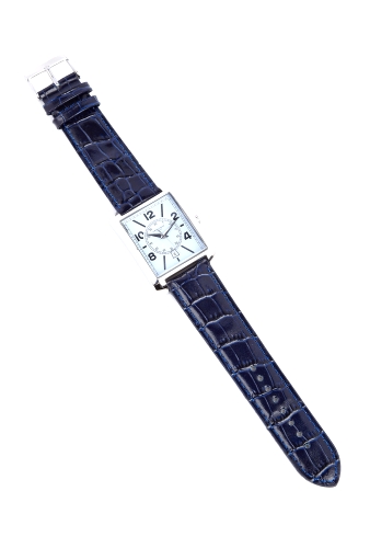 Navy Eggshell Square Dial 1803 Watch by Simon Carter