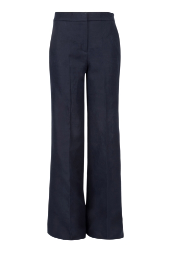 Navy Feline Wide Flare Trouser by Joseph