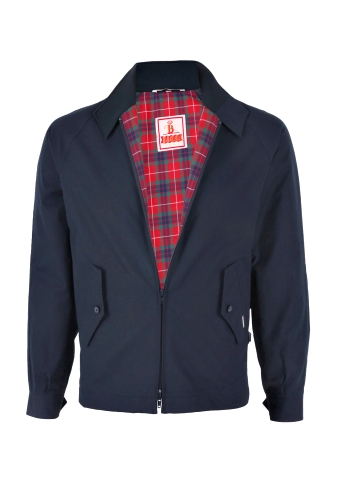 Navy G4 MIE Straight Harrington by Baracuta